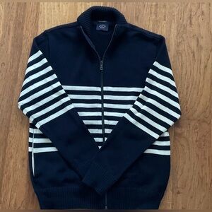 Paul & Shark Black Zip Up Sweater